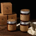 Amber Glass Aromatherapy Candle - Image 3