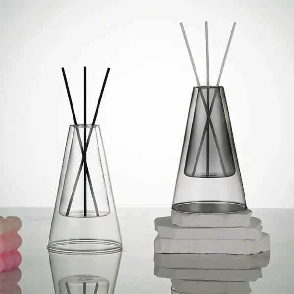 Transparent Aromatherapy Diffuser Bottle Glass Essential Oil Organizers Storage Containers