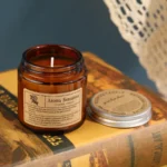 Amber Glass Aromatherapy Candle - Image 4