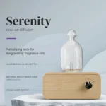 Nebulizing Essential Oil Diffuser – Battery Operated Wood & Glass - Image 2