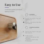 Nebulizing Essential Oil Diffuser – Battery Operated Wood & Glass - Image 3