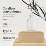 Nebulizing Essential Oil Diffuser – Battery Operated Wood & Glass - Image 5