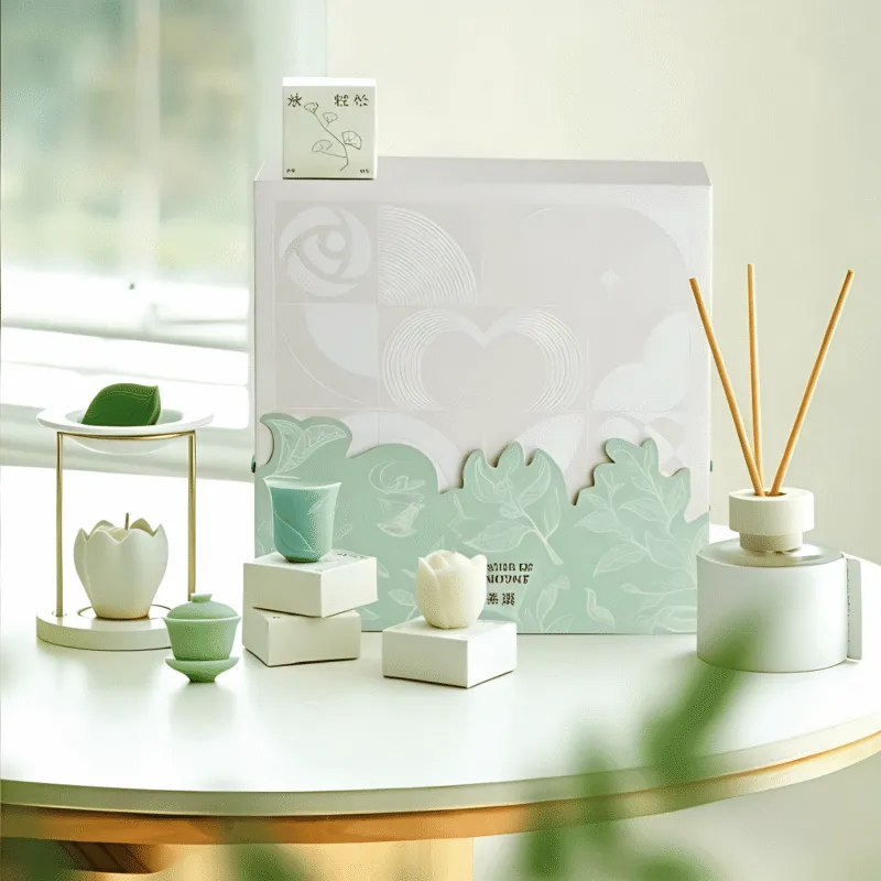 PeersHome aromatherapy scented candle in a gift box, eco-friendly.