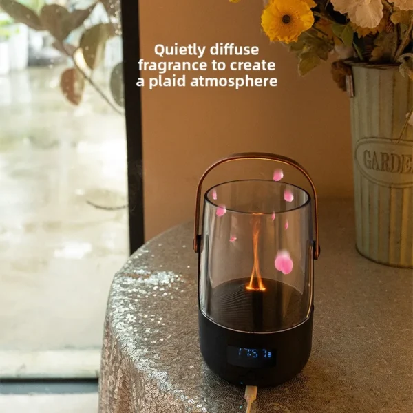 Retro Style Aroma Diffuser with Flame Light