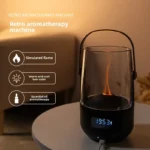 USB Creative Vintage Flame Essential Oil Diffuser Humidifier Portable for Office Bedroom Camping