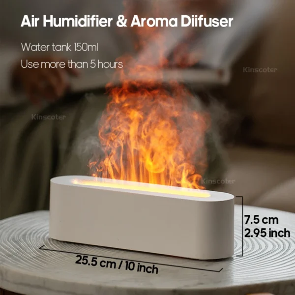 Flame aroma diffuser top view