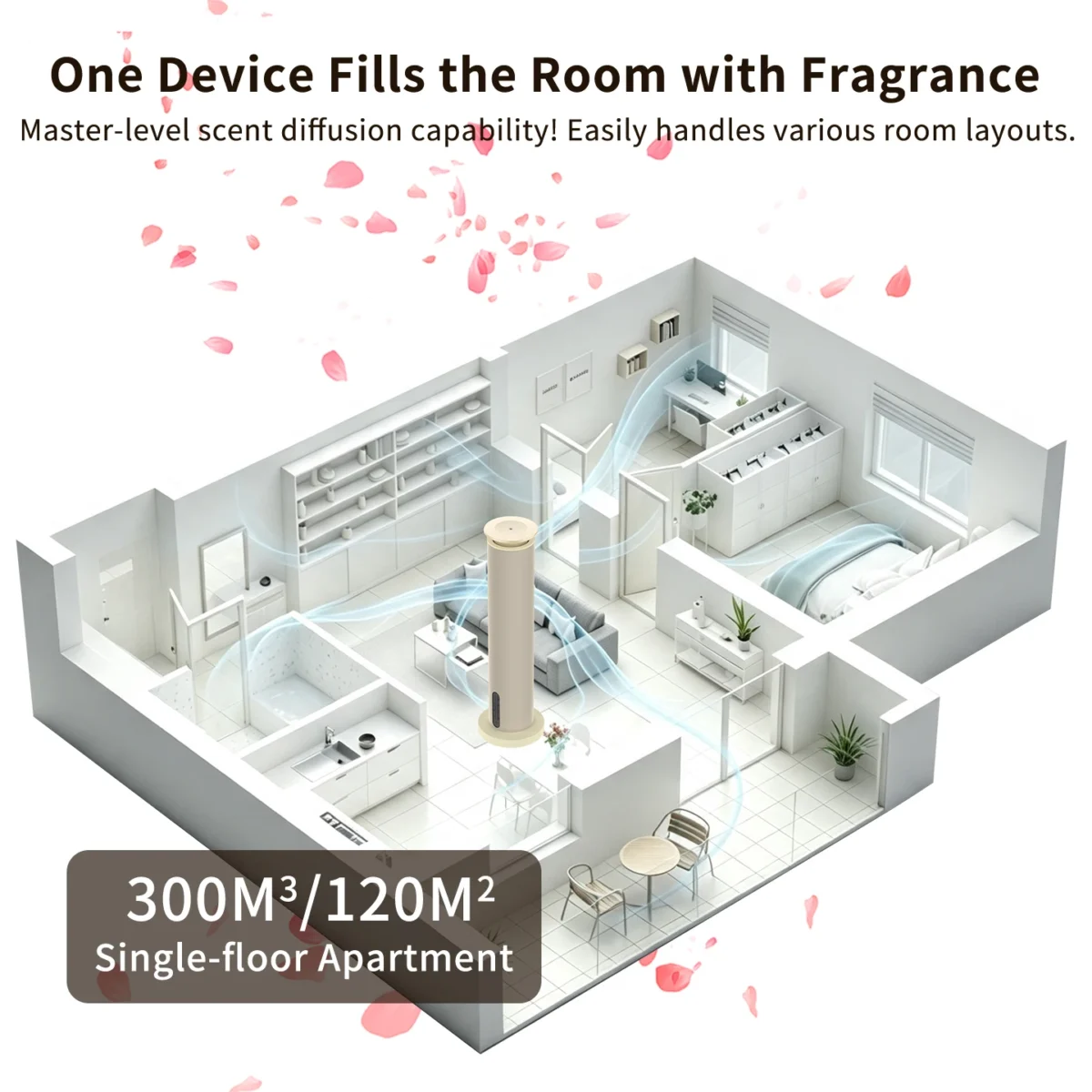 Desktop Silent Metal Aroma Diffuser Air Freshener 100ml Capacity Waterless Operation 30dB Low Noise for Household Use - Image 5